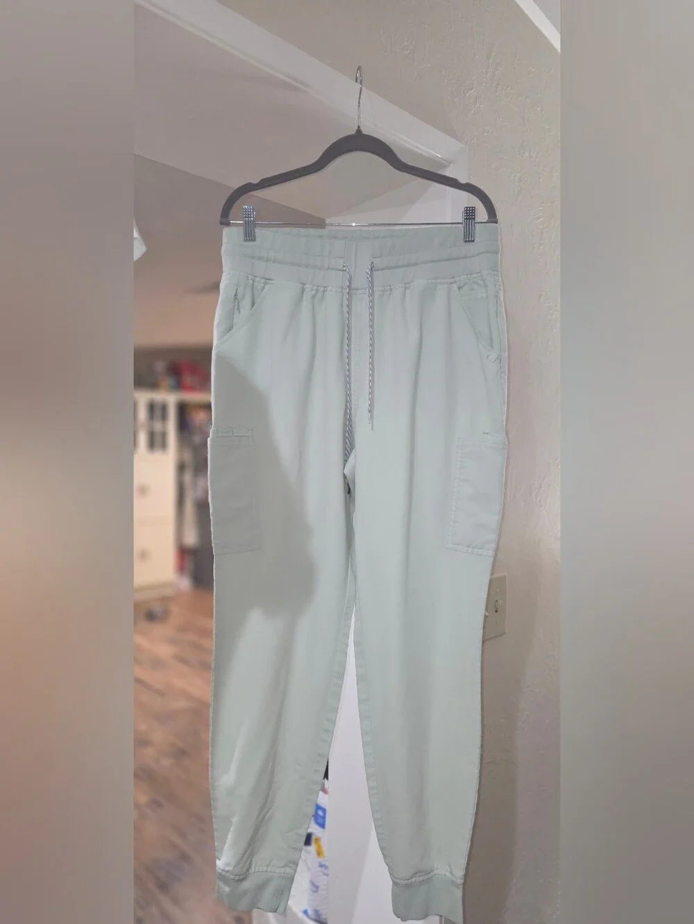 Jaanuu Mint Green Two-Piece Scrub Set - Top & Jogger